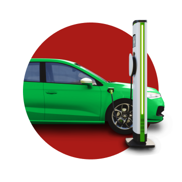 Carro amarelo, com malas no tejadilho, seguro pelo seguro automóvel da Tranquilidade