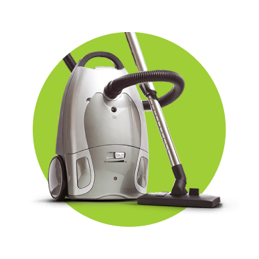 Aspirador cinzento a ilustrar o seguro de empregada doméstica da Tranquilidade