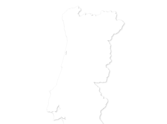 mapa de portugal em branco
